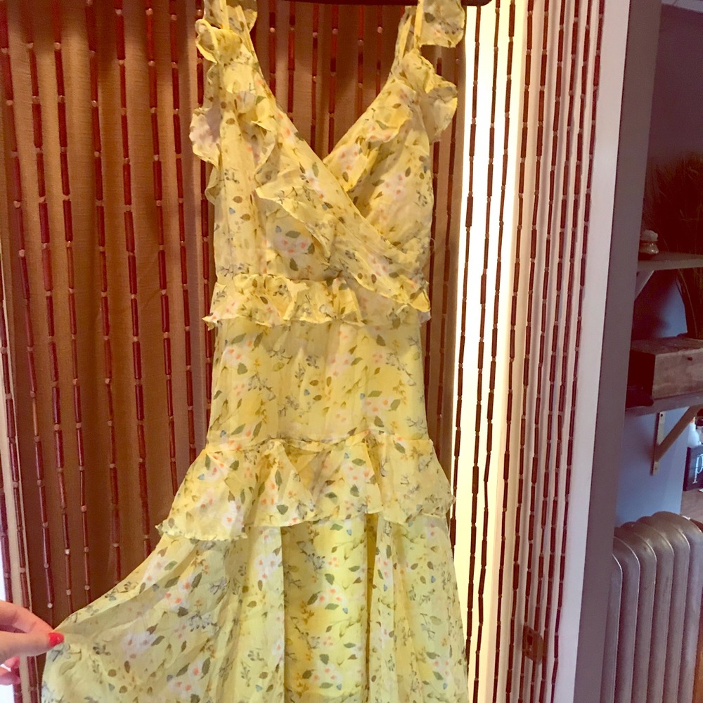 Floral high low dress